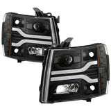 Spyder Chevy Silverado 1500 07-13/2500HD/3500HD 07-14 LED Black PRO-YD-CS07V3PL-BK - 5087614