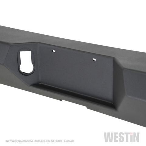 Westin 2020 Jeep Gladiator w/Sensors WJ2 Rear Bumper w/Sensor - Textured Black - 59-82075