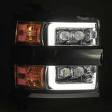 AlphaRex 15-18 Chevy 2500HD NOVA LED Proj Headlights Plank Style Chrome w/Activ Light/Seq Signal/DRL - 880228