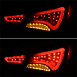 Spyder Hyundai Sonata 11-13 LED Tail Lights Light Bar Black ALT-YD-HYSON11-LED-BK - 5075246