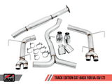 AWE Tuning Subaru WRX/STI VA/GV Sedan Track Edition Exhaust - Chrome Silver Tips (102mm) - 3020-42058