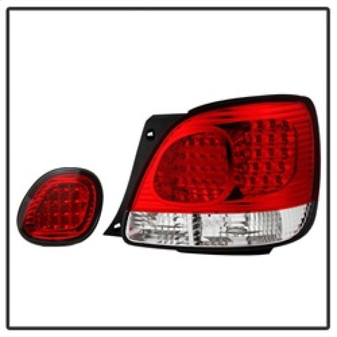 Spyder Lexus GS 300/400 98-05 LED Tail Lights Red Clear ALT-YD-LGS98-LED-RC - 5005731