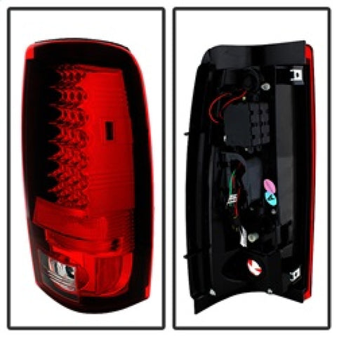 Spyder Chevy Silverado 1500 03-06 (Not Fit Stepside)LED Tail Lights Red Clear ALT-YD-CS03-LED-RC - 5001740