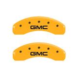 MGP 4 Caliper Covers Engraved Front & Rear GMC Yellow Finish Black Char 2008 GMC Envoy - 34004SGMCYL