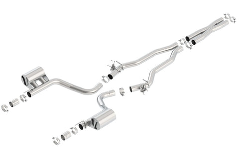 Borla 2015 Dodge Challenger Hellcat 6.2L V8 ATAK Catback Exhaust No Tips Factory Valance - 140646