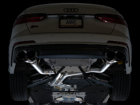 AWE Tuning 19-23 Audi C8 S6/S7 2.9T V6 AWD Track Edition Exhaust - Diamond Black Tips - 3020-43109