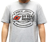 RockJock T-Shirt w/ Vintage Logo Gray XXXL Print on the Front - RJ-711002-XXXL