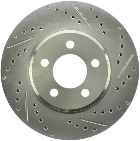 StopTech Select Sport 06-17 Dodge Charrger/14-17 Chrysler 300 Slotted & Drilled Front Left Rotor - 227.63059L