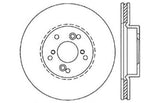 StopTech 99-08 Acura TL (STD Caliber) / 01-03 CL / 04-09 TSX Cross Drilled Left Front Rotor - 128.40046L