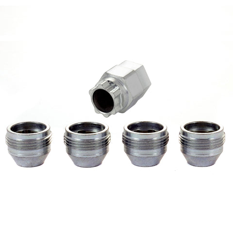 McGard Wheel Lock Nut Set - 4pk. (Under Hub Cap / Cone Seat) M12X1.25 / 19mm & 21mm Hex / .775in. L - 24013