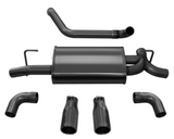Corsa 18+ Jeep Wrangler JL 2.5in Dual Rear Exit Black Tips Sport Axle-Back Exhaust - 21014BLK