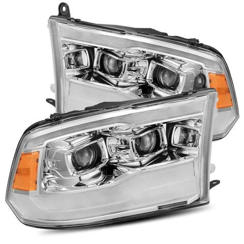 AlphaRex 09-18 Dodge Ram 1500HD PRO-Series Projector Headlights Plank Style Chrome w/Seq Signal/DRL - 880598