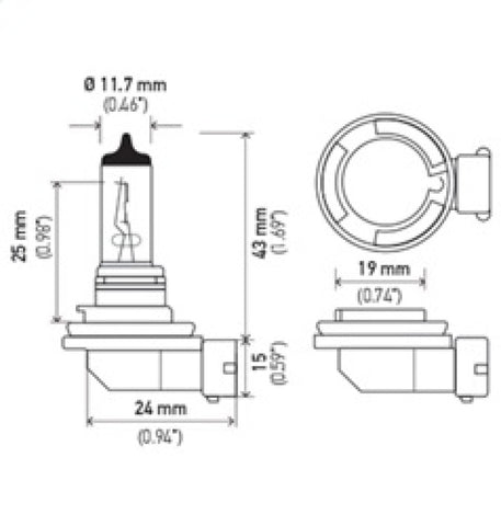 Hella Bulb H11 12V 55W Pgj192 T4 +50 - H11P50