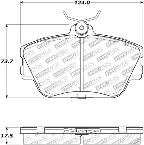 StopTech Street Touring Brake Pads - 308.05980