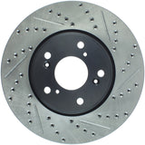 StopTech Slotted & Drilled Sport Brake Rotor Front Left 13 Honda Accord Sport - 127.40086L