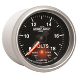 Autometer Sport-Comp II 2-1/16in Digital Voltometer Gauge - 18V - 3683