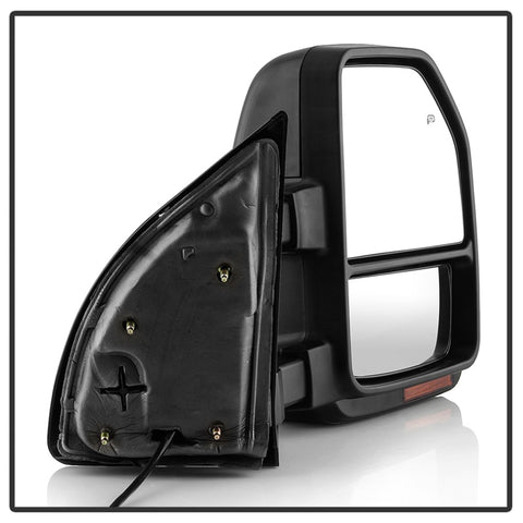 xTune 99-07 Ford SuperDuty Heated LED Telescoping Pwr Mirrors-Smk (Pair) (MIR-FDSD99S-G4-PW-RSM-SET) - 9943157