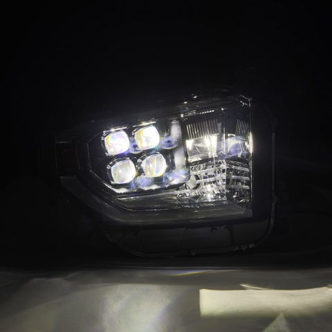 AlphaRex 14-21 Toyota Tundra NOVA-Series LED Proj Headlights Alpha-Blk w/Actv Light & Seq. Sig + DRL - 880832