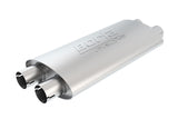 Borla Pro-XS 2.25in Tubing 19in x 4in x 9.5in Oval Notched Dual In / Dual Out Muffler - 400492