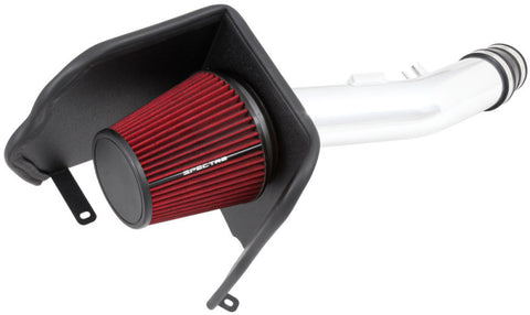 Spectre 10-18 Toyota FJ 10-15 4Runner V6-4.0L F/I Air Intake Kit - Polished w/Red Filter - 9002