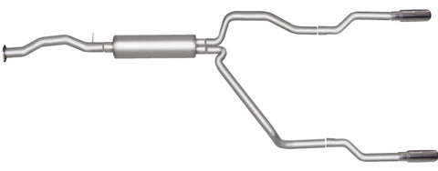 Gibson 96-97 Chevrolet C1500 Base 4.3L 2.5in Cat-Back Dual Split Exhaust - Stainless - 65528