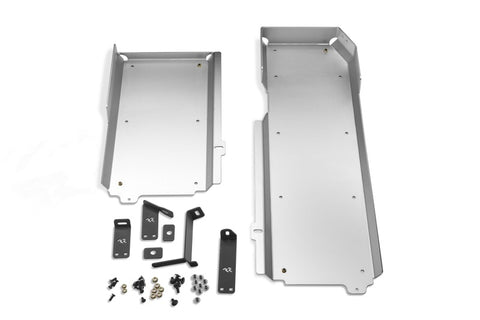 Rugged Ridge 18-23 Jeep Wrangler JLU 4dr Alum. Skid Plate for Gas Tank/Exhaust - Tex. Blk - 18003.53