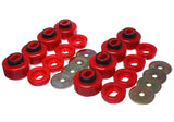 Energy Suspension 07-10 Chevy K2500/3500HD Body Mount Set - Red - 3.4162R