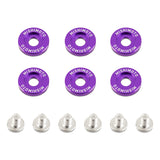 Mishimoto Large Fender Washer Kit (6pcs) - Purple - MMFW-LG-6PR