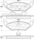 StopTech Street Brake Pads - 308.07150