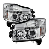 Spyder Nissan Titan 04-14/Armada 04-07 Projector Headlights LED Halo LED Chrm PRO-YD-NTI04-HL-C - 5011589