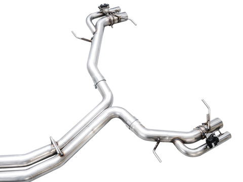 AWE Tuning 21-23 Audi C8 RS6/RS7 SwitchPath Cat-back Exhaust - Diamond Black Tips - 3025-33776