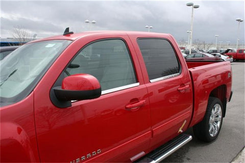 Putco 14-14 Chevrolet Silverado HD - Crew Cab - Stainless Steel Window Trim Accents - 97501