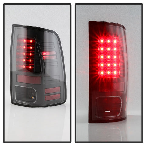 Spyder 13-18 Dodge Ram 2500/3500 LED Tail Lights LED Model Only - All Black (ALT-YD-DRAM13-LED-BKV2) - 5085924