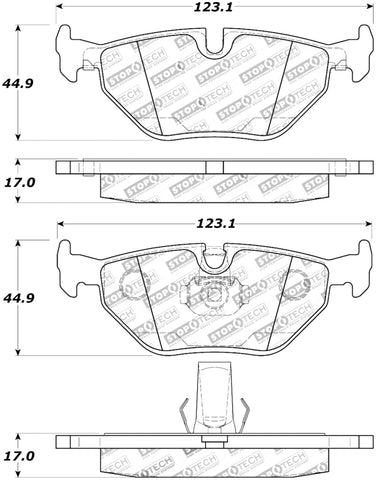 StopTech Street Touring Brake Pads - 308.06921