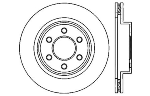 StopTech Drilled Sport Brake Rotor - 128.63055R