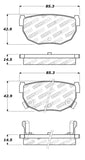 StopTech Street Touring 89-98 240SX Rear Brake Pads - 308.02720