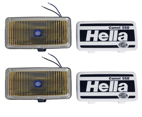 Hella 550 Series 55W 12V H3 Fog Lamp Kit - Amber - 005700681