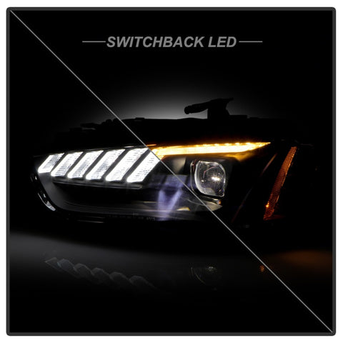 Spyder 13-16 Audi A4/S4 HID Model Only High-Power LED Headlights - Black PRO-YD-AA413HIDAP-BK - 5088352