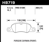 Hawk 13-16 Porsche 911 Front HPS 5.0 Brake Pads - HB719B.668