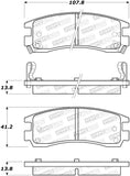 StopTech Street Brake Pads - 308.07140