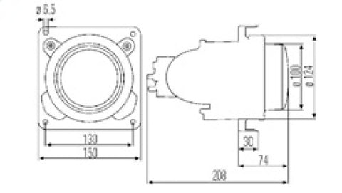 Hella Headlamp DeUs A 1Bl - 007834087