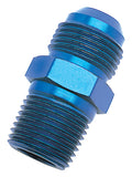 Russell Performance -6 AN to 1/2in NPT Straight Flare to Pipe (Blue) - 670150