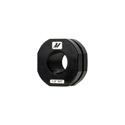 Mishimoto 1/8in NPT CNC-Machined Nozzle Mount Adapter - Black - MMFT-NZL-18BK