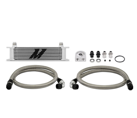 Mishimoto Universal 10 Row Oil Cooler Kit (Metal Braided Lines) - MMOC-U