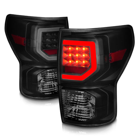 Anzo 07-11 Toyota Tundra Full LED Tailights Black Housing Smoke Lens G2 (w/C Light Bars) - 311387