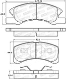 StopTech Street Brake Pads - Front - 308.17310