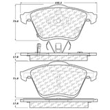 StopTech Street Touring 06-07 Mazda 6 Front Brake Pads - 308.11860