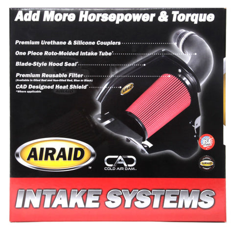 Airaid 2015 Ford F-150 2.7L/3.5L EcoBoost Cold Air Intake System w/ Black Tube (Dry/Red) - 401-338