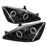 Spyder Honda Accord 03-07 Projector Headlights CCFL Halo LED Blk High H1 Low H1 PRO-YD-HA03-CCFL-BK - 5029713