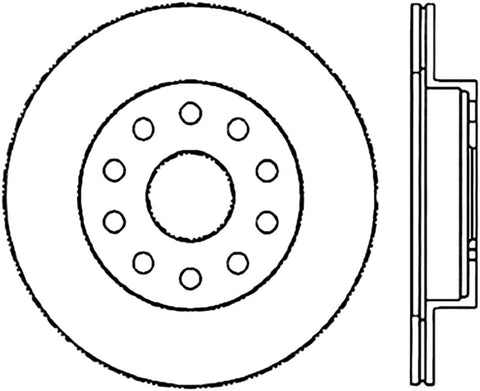 StopTech Sport Slotted (CRYO) 92-95 Toyota MR2 Turbo Rear Left Slotted Rotor - 126.44096CSL